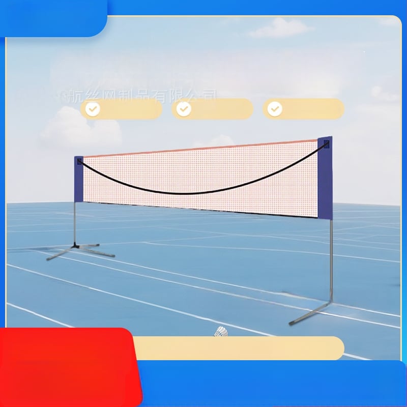 Pajėgiai pervežamas badminton tinklo stovas, sulankstomas, vidaus ir lauko naudojimui, tinka vienvietėms ir dvejetuvėms, 2-in-1, modelis yh-04