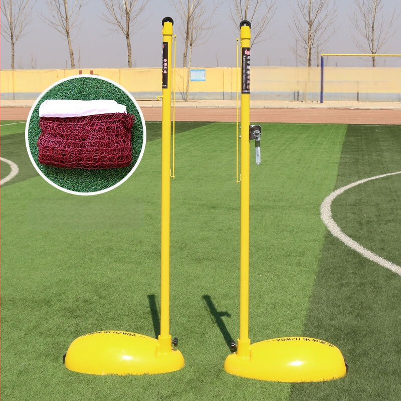 Ayuli plieninė badmintonos kolona – nešiojama vidinės ir lauko tinklo stovas treniruoklių įrangai ir stalo tenisui