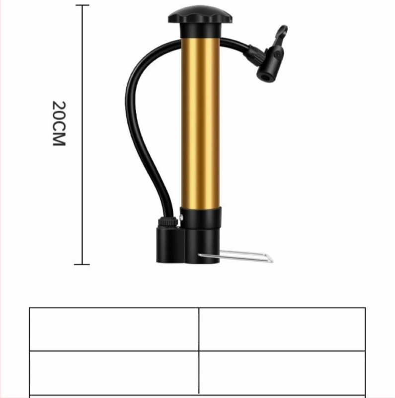 Hordozható kézi pumpa sportlabdákhoz (súly 90 g, légnyomás 90)