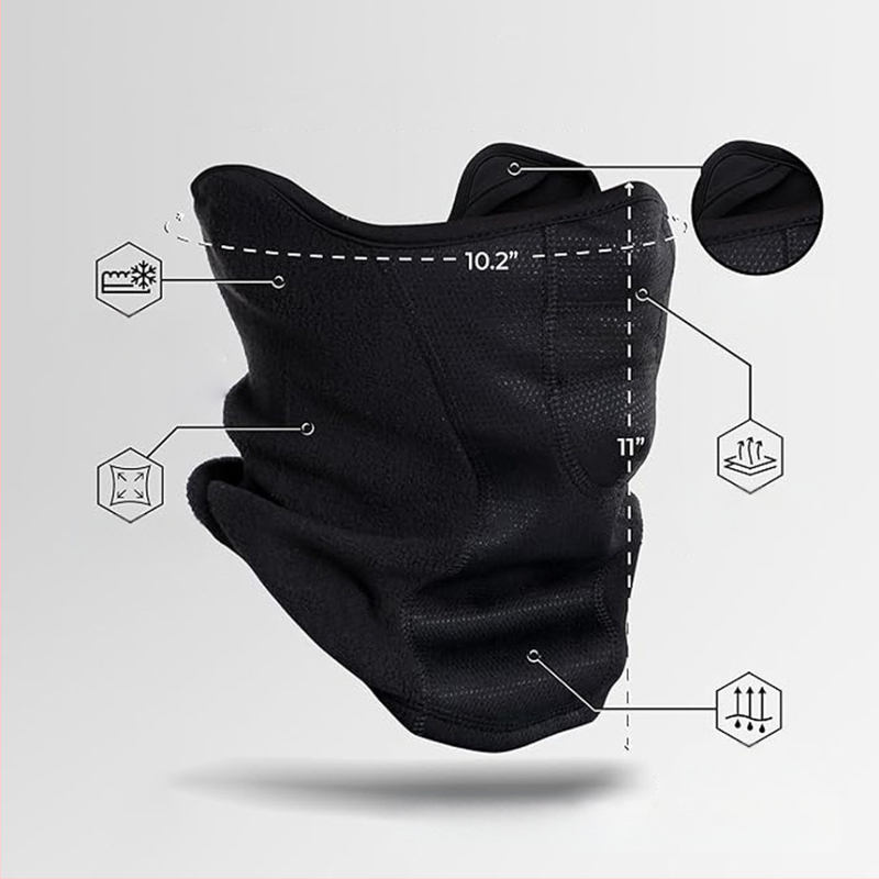 Jalgrattamask sügis-talveks, unisex, polar fleece ja polüesteri kangas, kohandamine saadaval, mitte imporditud