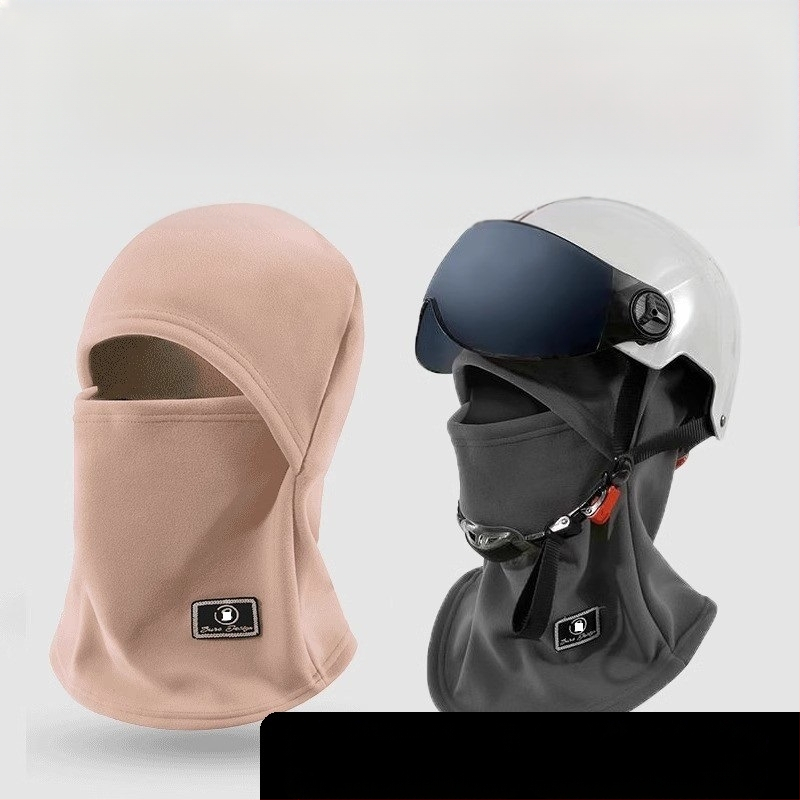 Rattasõidu kapukujuline näomask – fleece materjal, unisex, laos, kohandamine võimalik