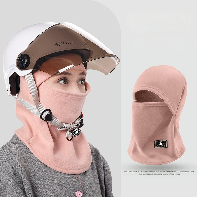 Rattasõidu kapukujuline näomask – fleece materjal, unisex, laos, kohandamine võimalik