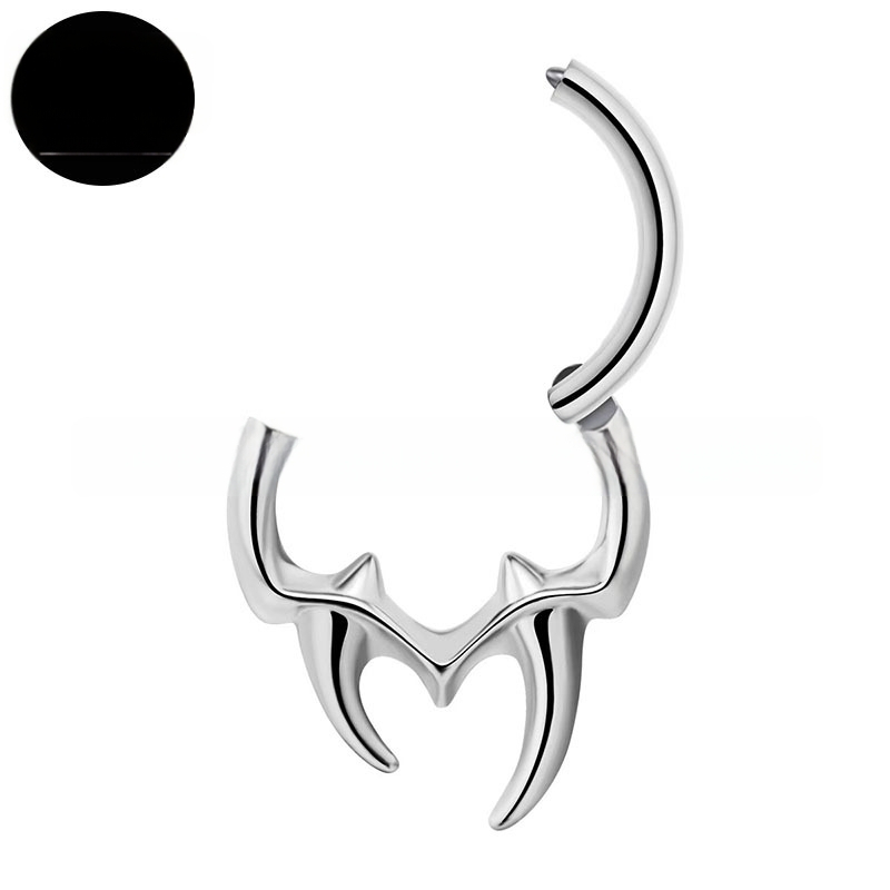 F136 titanij spojina Fang nosni prsten Daith prsten, 2025 novi model za tijelo piercing nakit G23