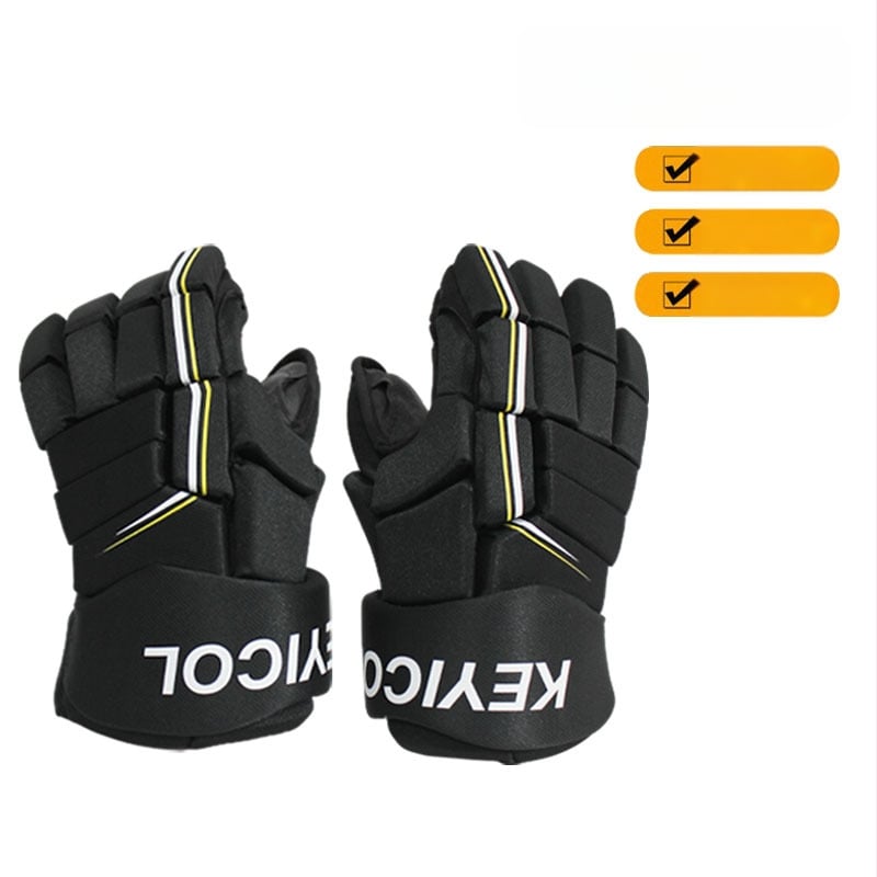 Ledo hokeja pirštinės – delno apsauga, poliesterio pluoštas, rankų apsauga, ledo sporto įranga