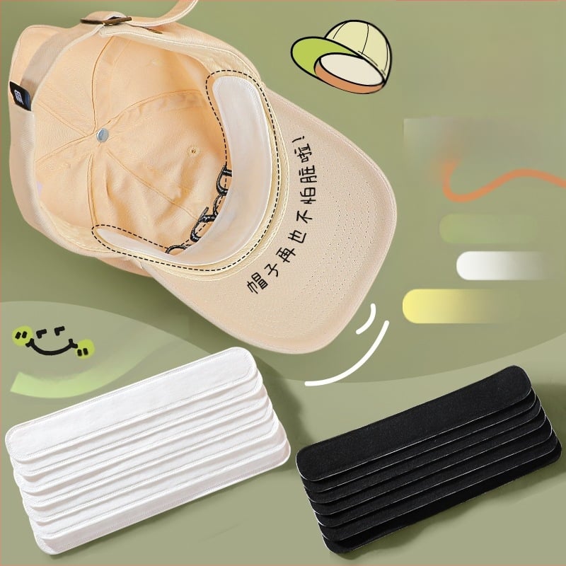 Kalap belső anti-szennyező folt, izzadtságot felszívó, egyszer használatos, logó nélkül