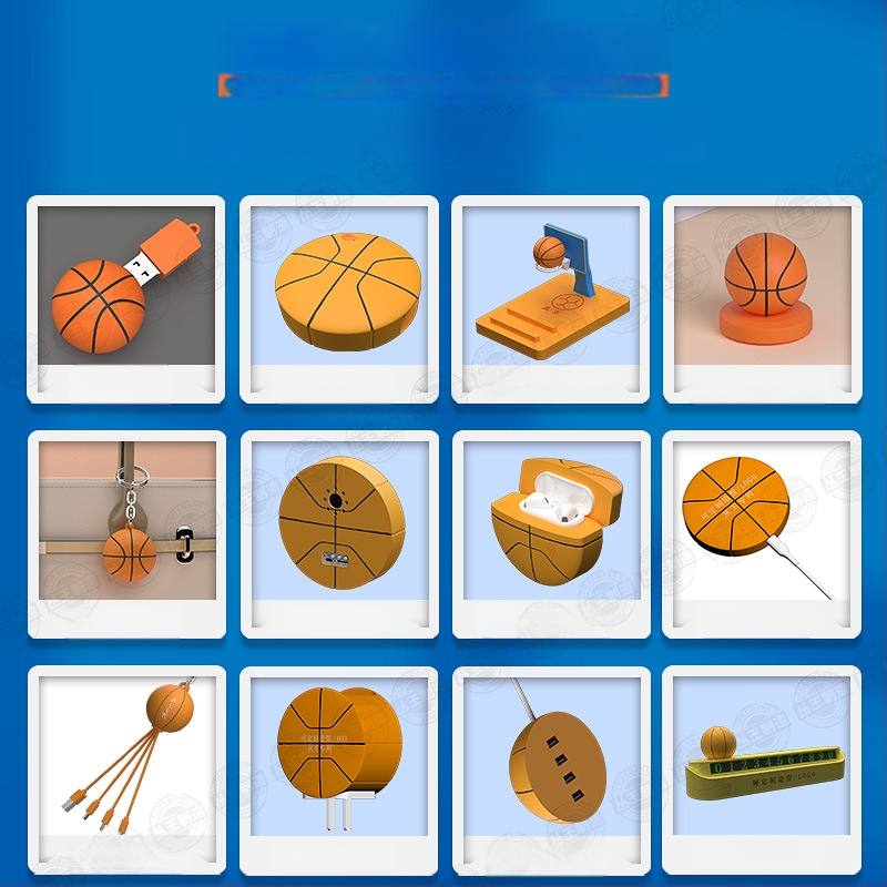 Ключодържател - гумен карикатурен дизайн, серия спортни екипи, персонализирани талисмани за баскетбол и футбол