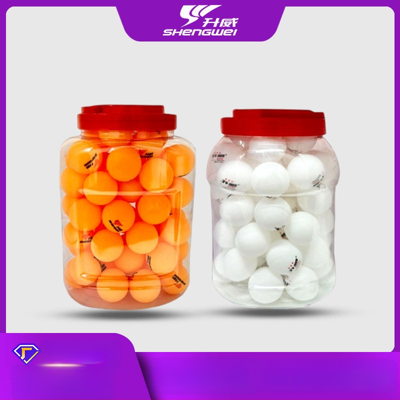 Shengwei stalo teniso kamuolys, ABS medžiaga, logotipo spausdinimas įmanomas, pritaikoma, tinkama treniruotėms ir varžyboms