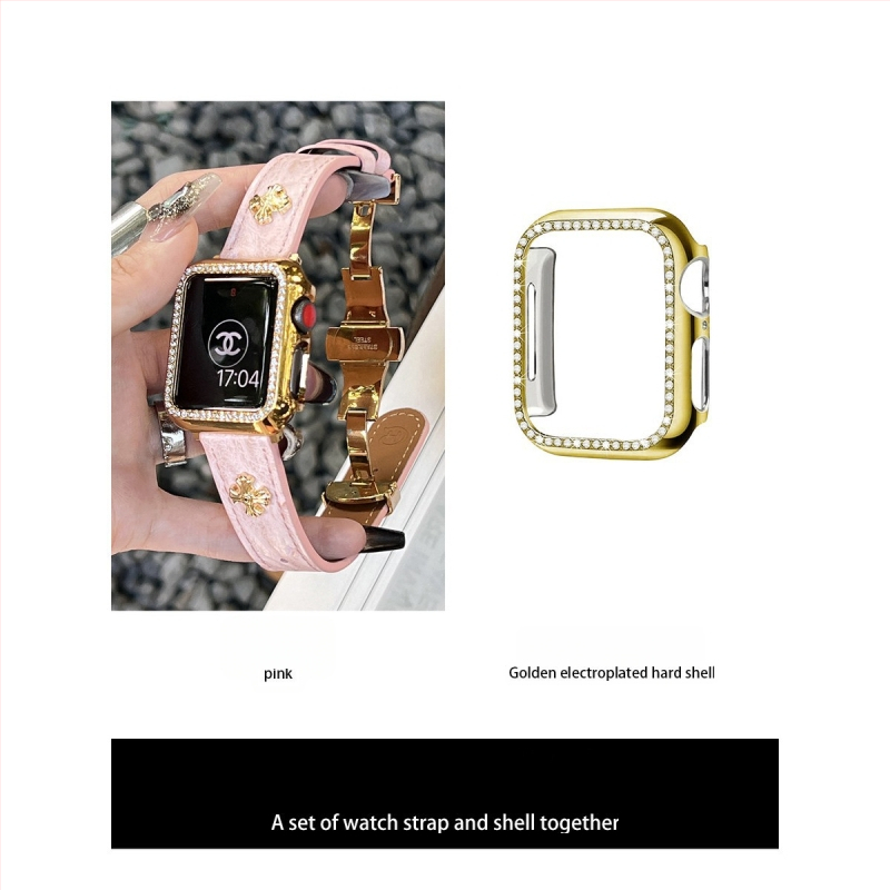 Apple Watch siksna ar tauriņa sprādzi, strausa ādas izskats, zīmols Nothing, saderīgs ar Apple Watch, siksnas materiāls: Super fiber, moderns stils