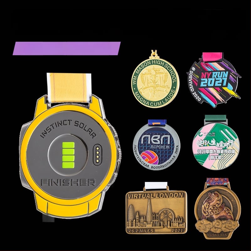 Метален медал за събитие, цинкова сплав, златно покритие, персонализируем, печат на лого, тегло 60 g