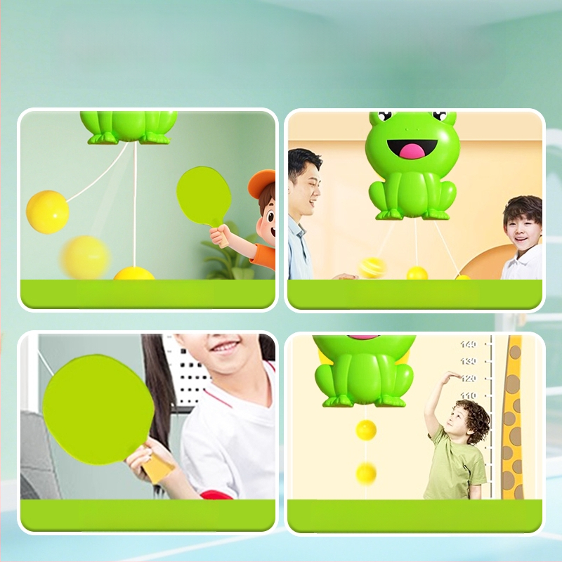 Stalo teniso treneris namų naudojimui - PVC įrenginys rankos-akių koordinacijai ir edukacinis žaislas