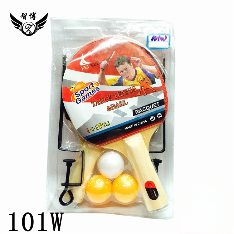 Zhibo stalo teniso raketė su liepų plokštele, abiejose pusėse granuliniu klijais guma, horizontalaus smūgio tipas