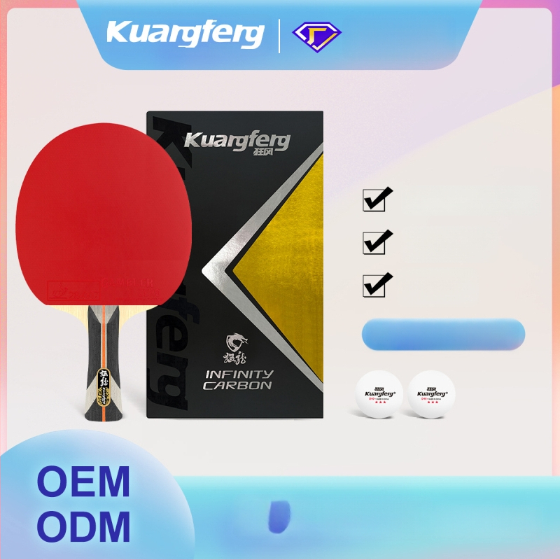 Gale stalo teniso raketė su topolio plokšte, anti-adhezijos guma, pritaikytas apdorojimas ir logotipo spauda