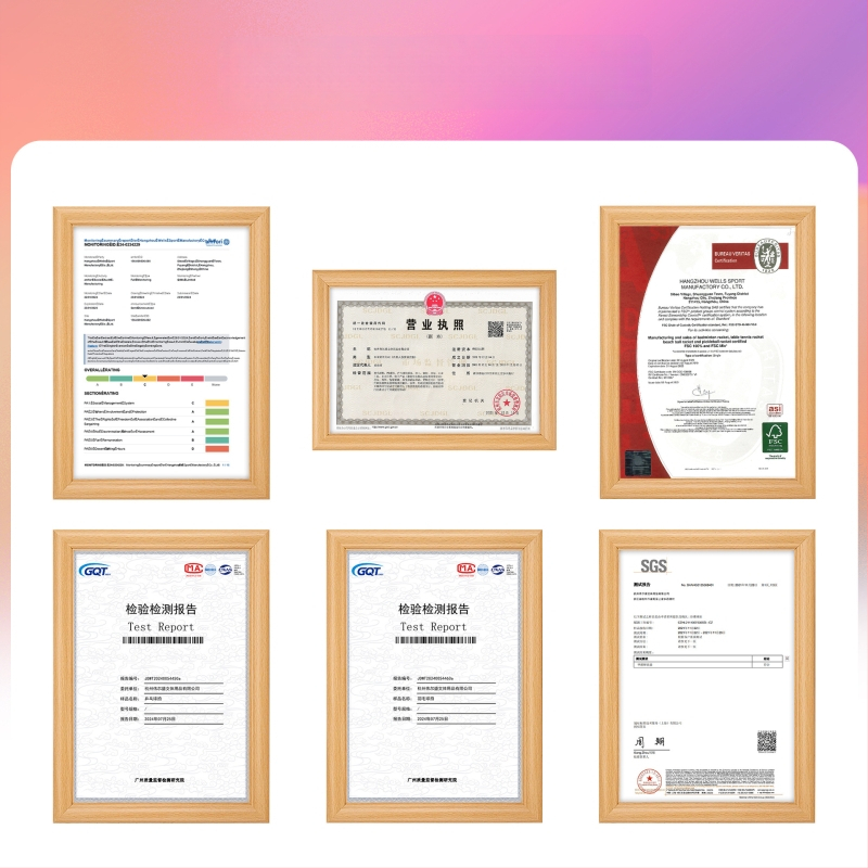 Gale stalo teniso raketė su topolio plokšte, anti-adhezijos guma, pritaikytas apdorojimas ir logotipo spauda