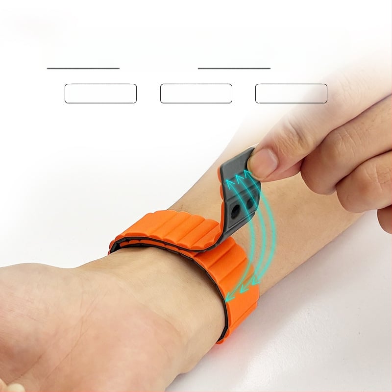 Biorezonansinę apyrankę su 12-brandu lustu, silikono magnetinė apyrankė mikrocirkuliacijai pagerinti, skalaro bangų technologija