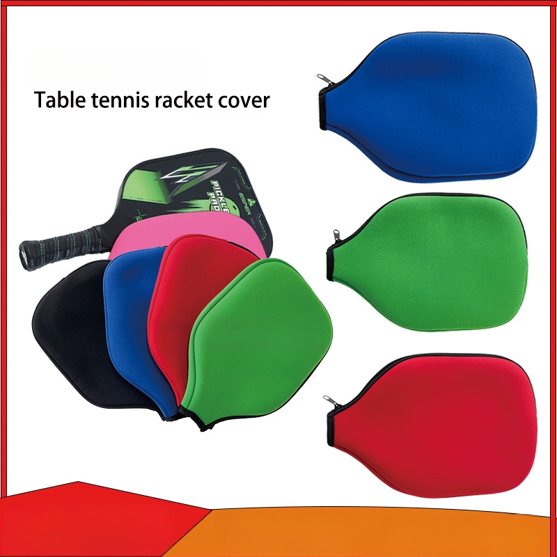 Stalo teniso raketės dėklas, aukštos kokybės nardymo medžiaga, pritaikomas logotipas, prieinama privatų ženklų galimybė, tinkamas stalo tenisui ir teniso su plunksnomis