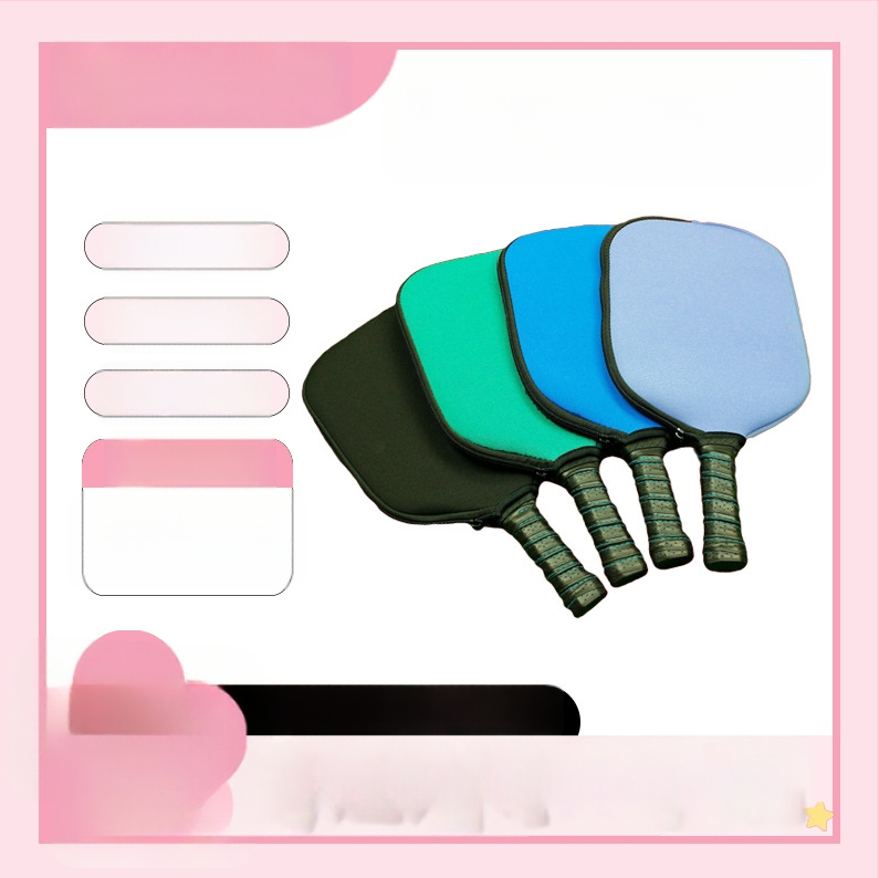 KD prekės neopreninis apsauginis krepšys stalo tenisui su užtrauktuku, gumos medžiaga, pritaikomas logotipas, skirtas sporto ir lauko krepšiams.