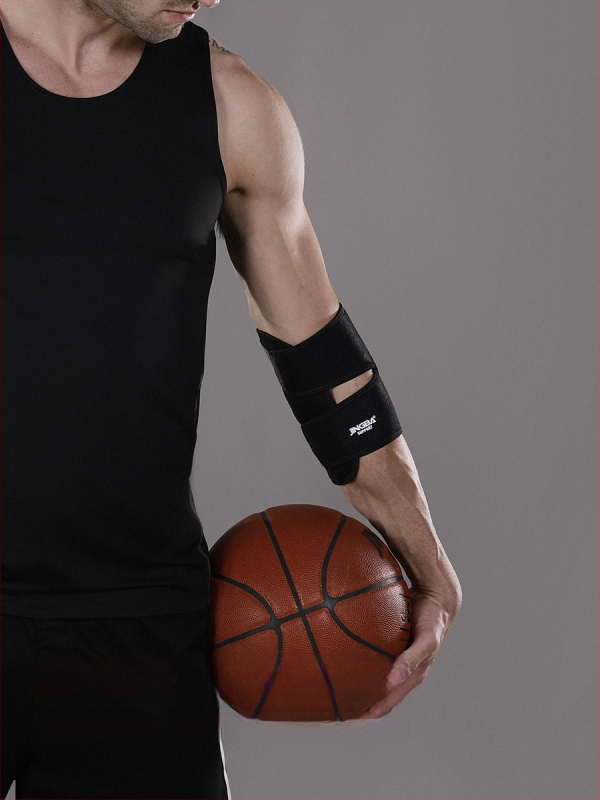 Neopreninis alkūnės įtvaras suaugusiems – tinkamas krepšiniui, bokso, teniso ir svorių kilnojimui