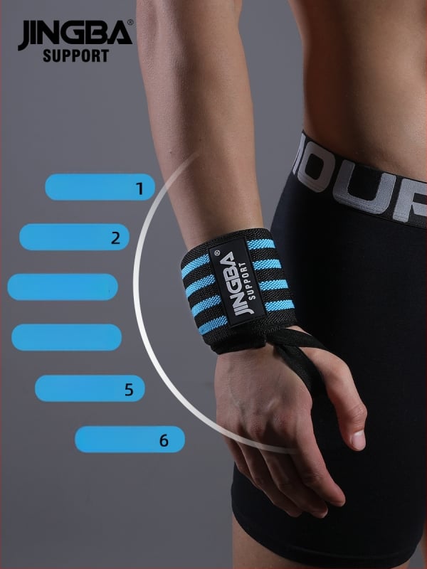 Протектор за китката с лента за спорт – компресионен протектор за тежести и баскетбол (за възрастни, нейлон)