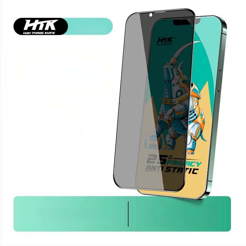 iPhone elülső tempered glass kijelzővédő, Anti-Peep, Anti-Drop, Full HD