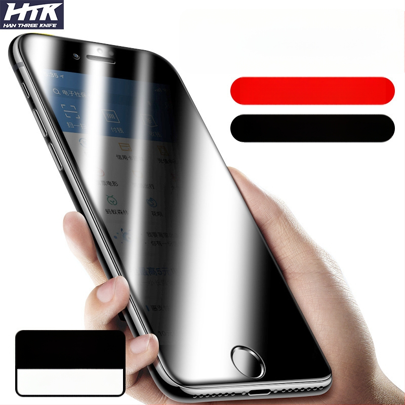 iPhone elülső tempered glass kijelzővédő, Anti-Peep, Anti-Drop, Full HD