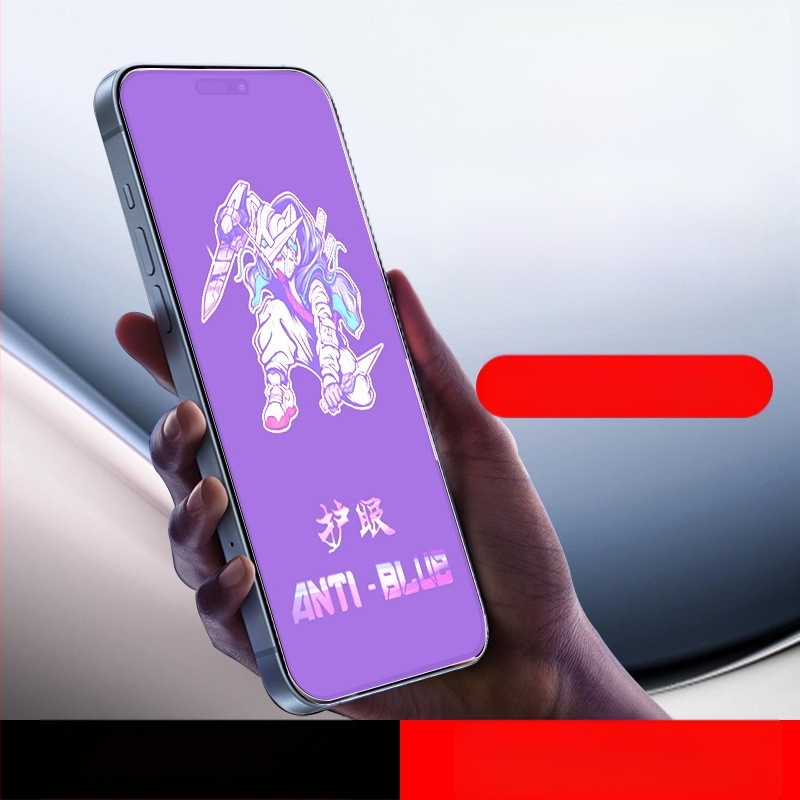 iPhone elülső tempered glass kijelzővédő, Anti-Peep, Anti-Drop, Full HD