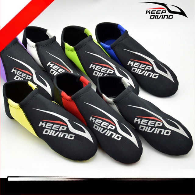 Búvár zokni neoprenből, 3 mm, KEEP DIVING