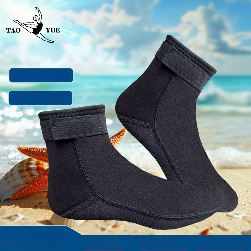 Taoyue 3mm-es neopren búvár zokni – hosszú, csúszásmentes, kopásálló a snorkelzéshez