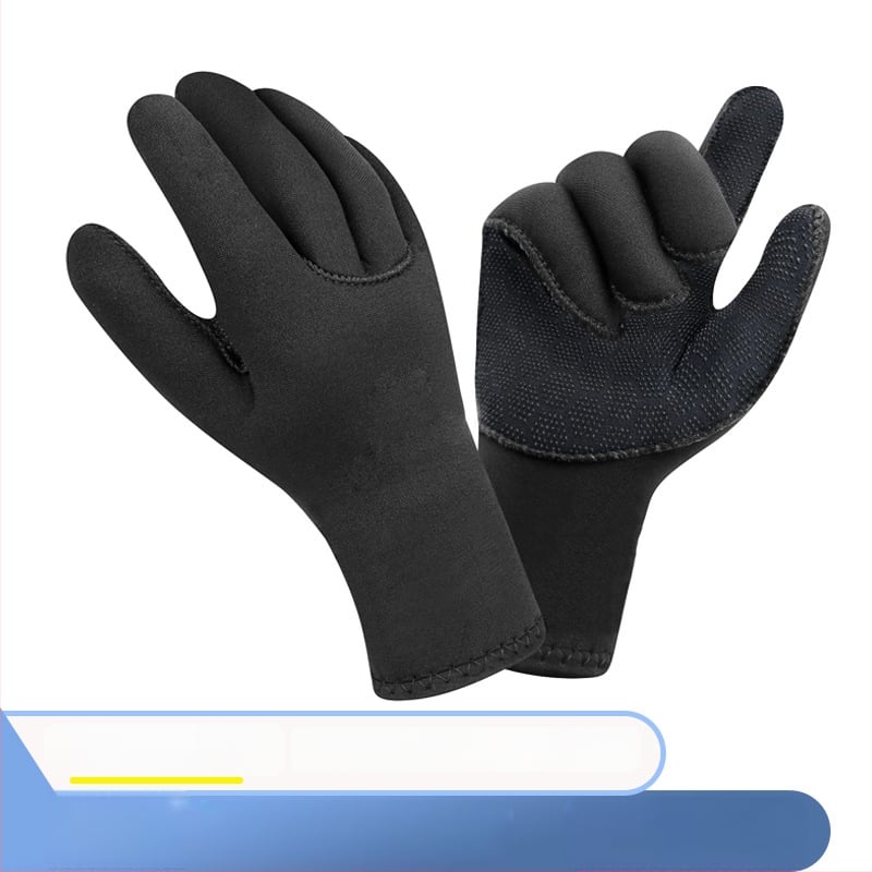 3 mm nardymo pirštinės plaukimo, banglentinio ir snorkeliavimo poreikiams – neslystantis laikiklis, tinkamos drėgnoms ir šaltoms vandens sąlygoms