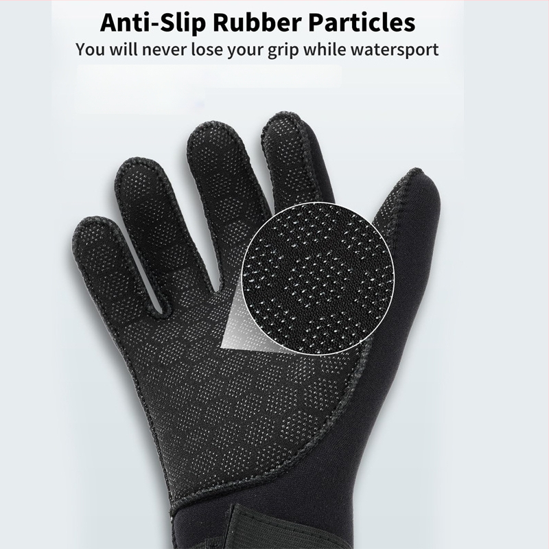 3 mm nardymo pirštinės plaukimo, banglentinio ir snorkeliavimo poreikiams – neslystantis laikiklis, tinkamos drėgnoms ir šaltoms vandens sąlygoms