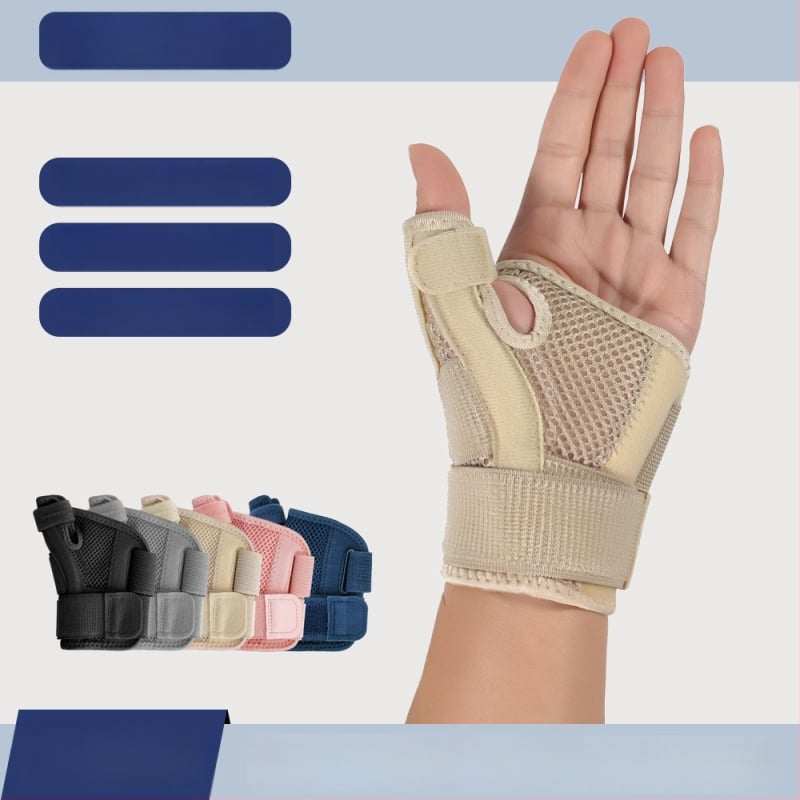 Ranka apsauga nykščiui – sausgyslės apvalkalo apsauga, nailono delno apsauga, suspaudimo juosta, piršto fiksavimas