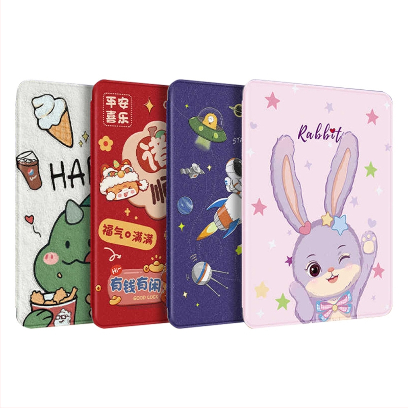 Калъф за iPad за Air 6/5 и iPad 9/10 поколение, имитационна кожа, релефна повърхност, поддръжка на спящ режим, възможност за персонализация