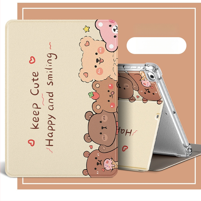 Калъф за iPad за Air 6/5 и iPad 9/10 поколение, имитационна кожа, релефна повърхност, поддръжка на спящ режим, възможност за персонализация