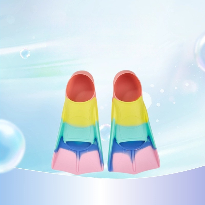 Szilikonból készült rövid uszonyok edzéshez és snorkelinghez, csúszásmentesek, könnyűek, felnőtteknek és gyerekeknek, hálós zacskóval