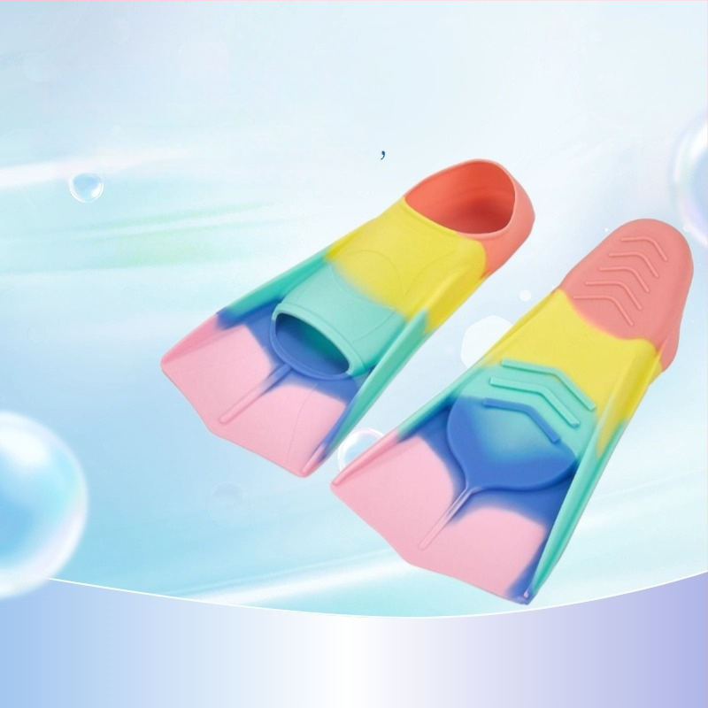 Szilikonból készült rövid uszonyok edzéshez és snorkelinghez, csúszásmentesek, könnyűek, felnőtteknek és gyerekeknek, hálós zacskóval