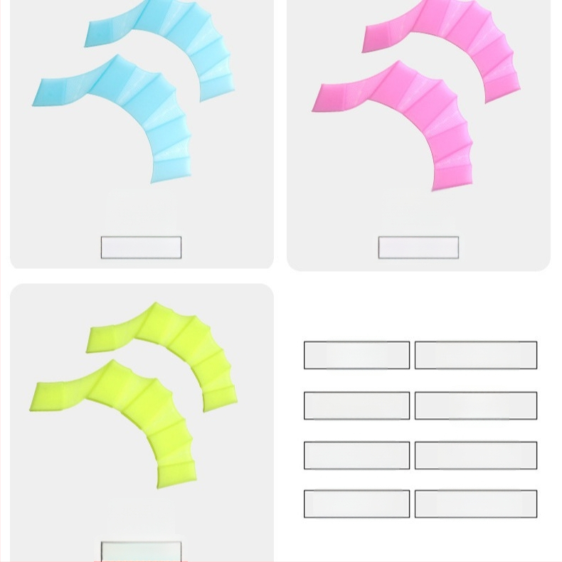 Személyre szabható szilikon béka alakú kézi úszólapátok – felnőttek és fiatalok számára