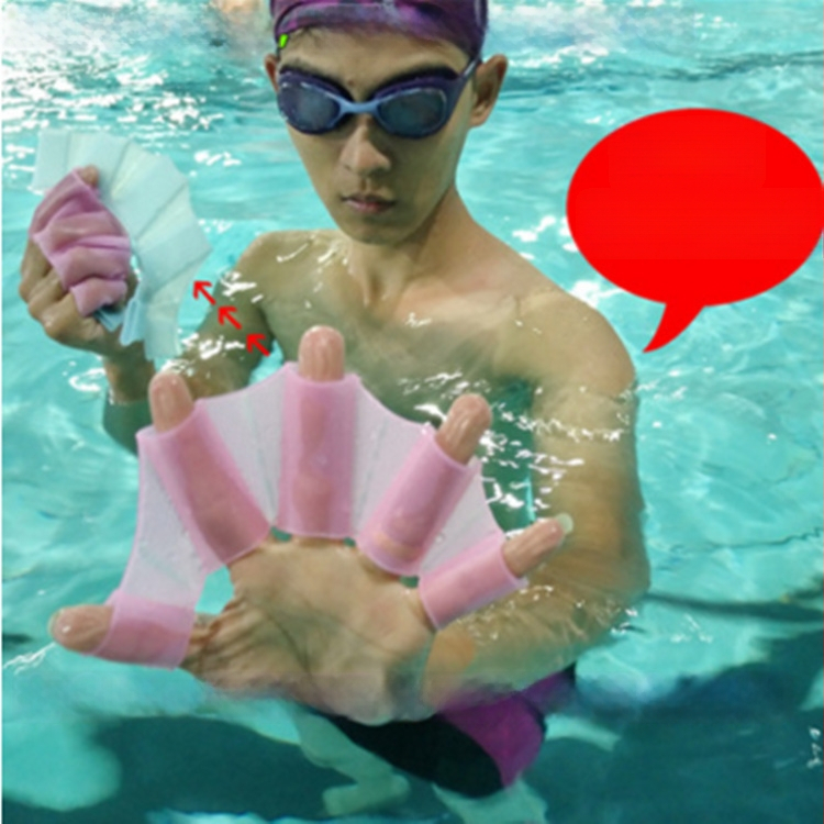 Szilikonból készült kézi úszóháló snorkelzéshez, kacsa-lábformájú dizájn, félujjas, fiataloknak