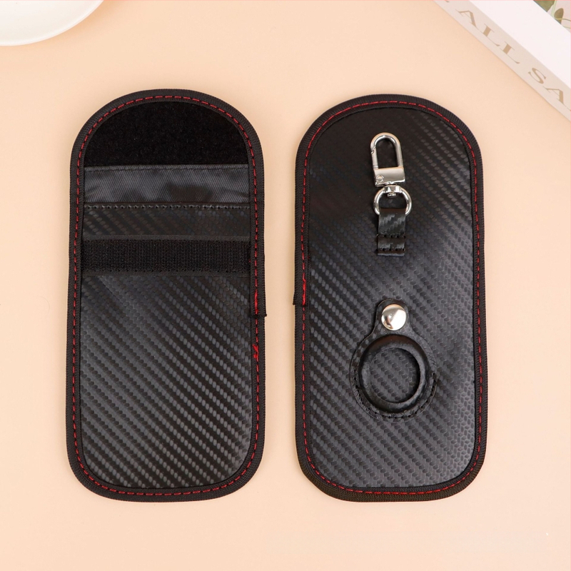 Θήκη Κλειδιών PU με Ριγέ Σχέδιο, Διπλή Πτυχή, Στυλ Street Trend, Μοντέλο F1000