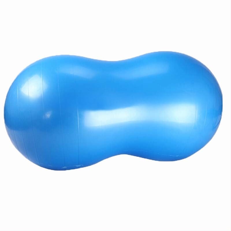 PVC žemės riešuto formos jogos kamuolys – storos konstrukcijos, atsparus sprogimams, pripučiamas, skirtas reabilitacijai ir nėštumo treniruotėms, 900 g