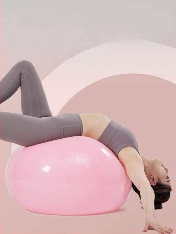 Joga kamuolys su masažu - stora, sprogimo atspari, fitneso kamuolys iš PVC namų naudojimui, pripučiamas, pritaikymas galimas