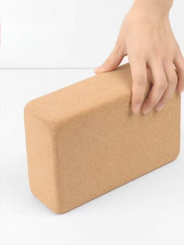 Korkinis Jogos blokas, aukšto tankio, 750 g, šokių ir fitneso treniruotėms, pritaikomas logotipui