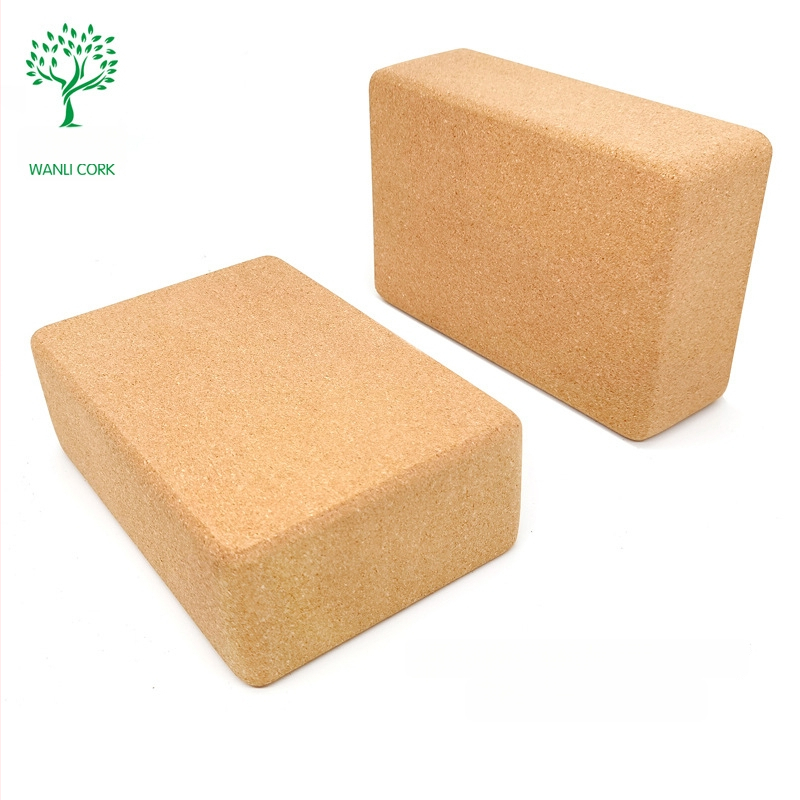 Wanli kamštinis jogos blokas, didelio tankio, 750 g, logotipo spausdinimas, pritaikytas apdorojimas