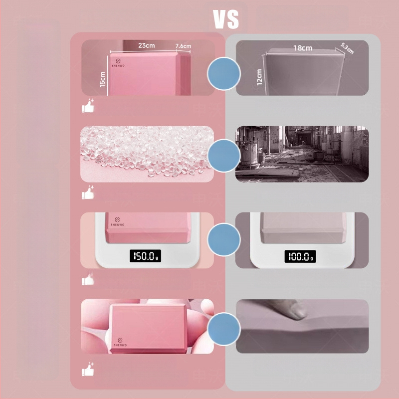 Jogos blokas – dvipusis neslystantis EVA blokas vaikams ir suaugusiems, ekologiškas namų treniruotėms