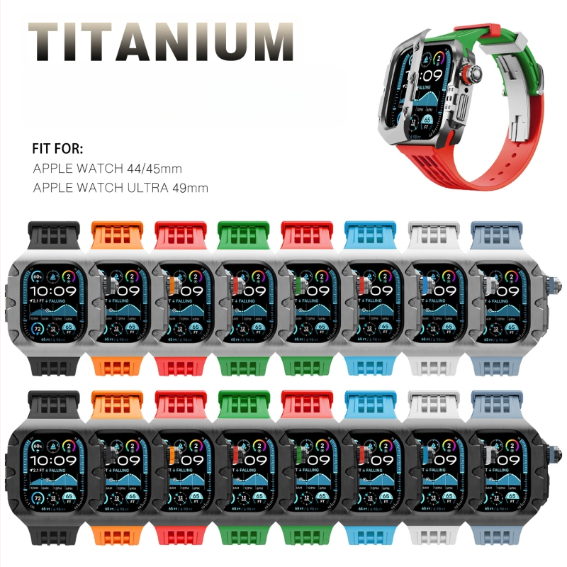 Penghun Apple Watch titāna korpuss ar integrētu aizsardzības vāciņu — saderīgs ar Apple Watch, svars 220 g