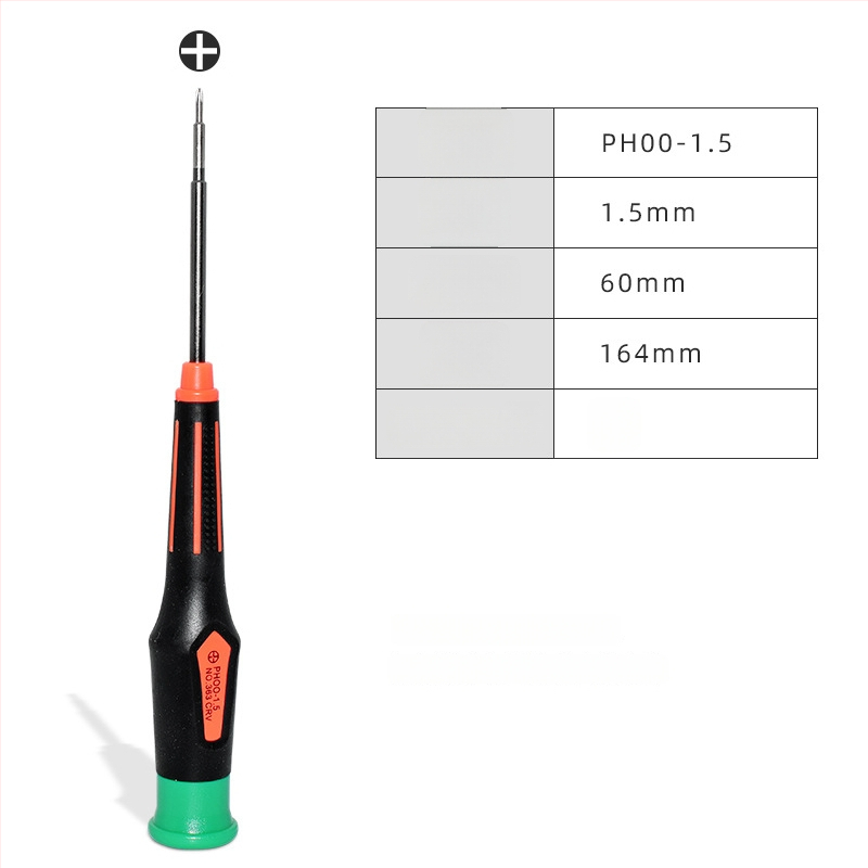 Магнитна кръстовидна отвертка за ремонт на графична карта и лаптоп — CRV хром-ванадий, тегло 0.05, съвместима