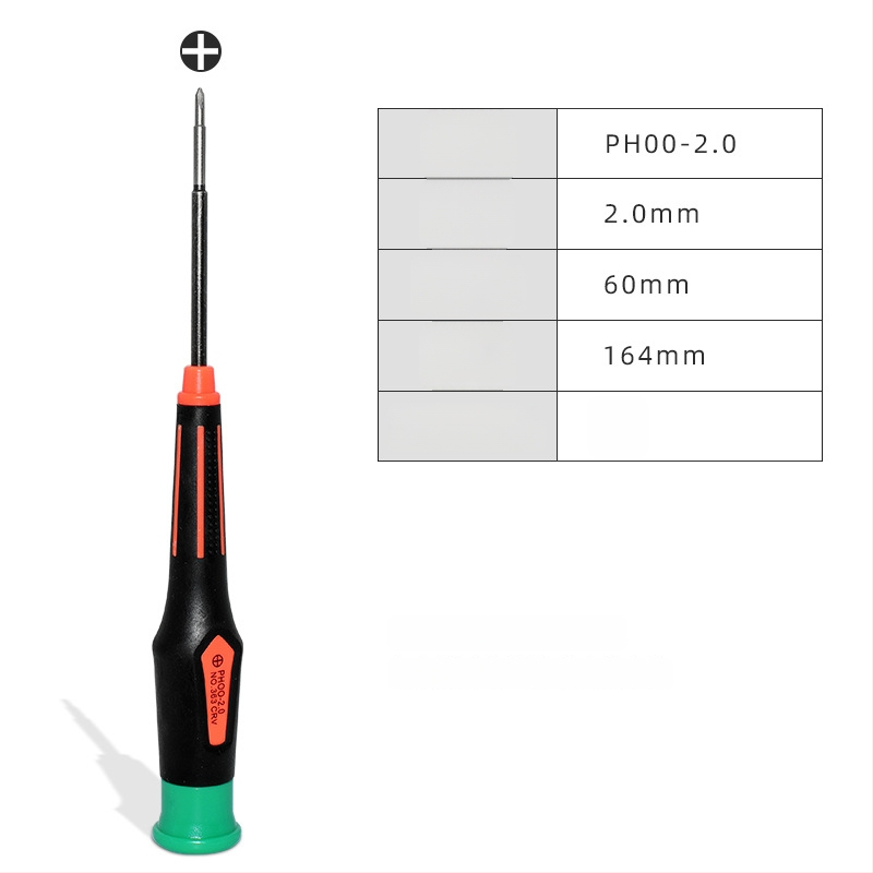Магнитна кръстовидна отвертка за ремонт на графична карта и лаптоп — CRV хром-ванадий, тегло 0.05, съвместима