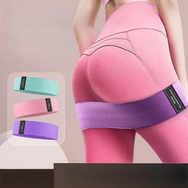 Rice Flowers йога колан със съпротивление — хип пръстен, пръстен за клек, еластични ленти за съпротивление