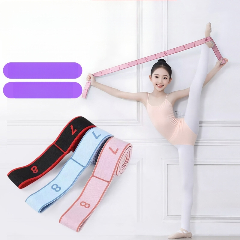 Детска танцова тренировъчна лента с сегментирана резистентност — еластична лента за танцова практика и йога, изработена от имитационен найлон и латекс