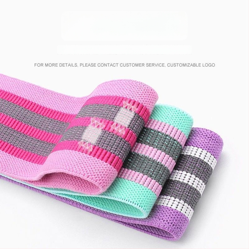 Dazzling латексова резистентна лента с hip ring за трениране на дупето, клякания и йога – антихлъзгаща лента за упражнения