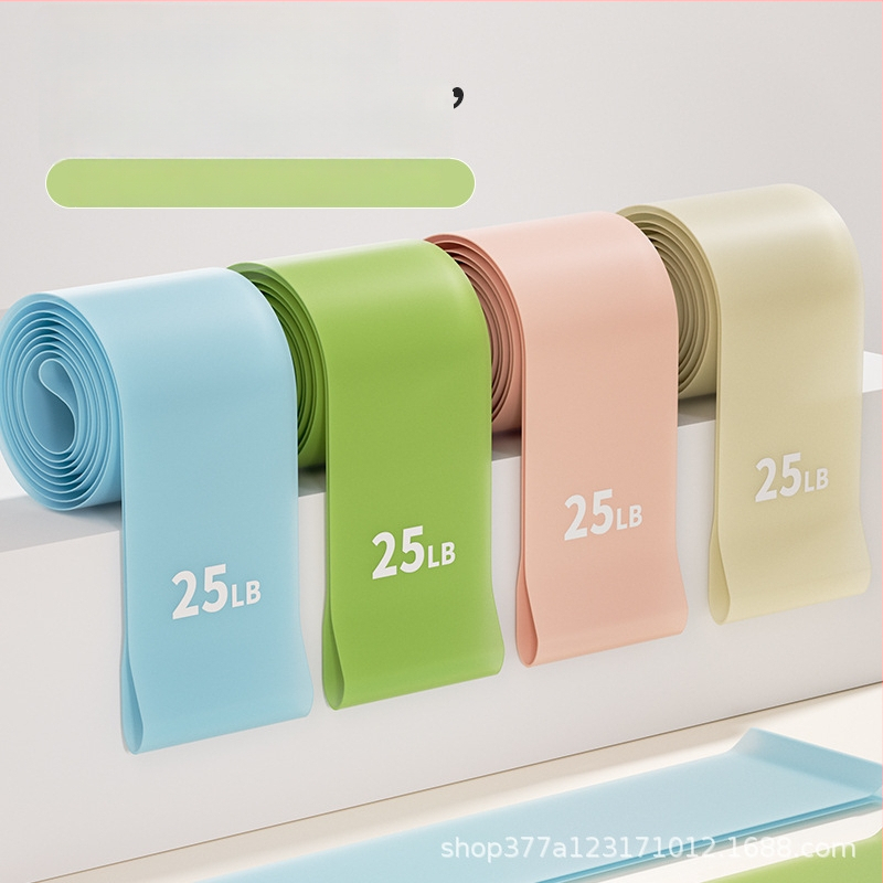 Йога еластична лента за тренировки — силиконова лента, марка Shujinbao; за йога, фитнес и упражнения за дупе