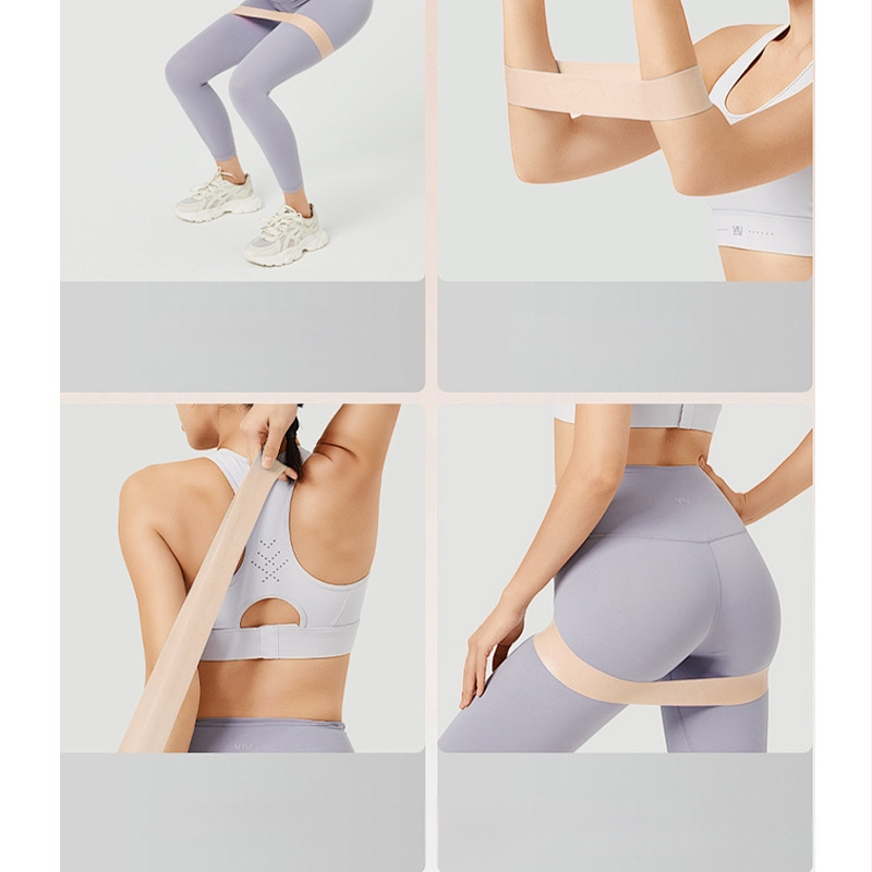 Йога еластична лента за тренировки — силиконова лента, марка Shujinbao; за йога, фитнес и упражнения за дупе